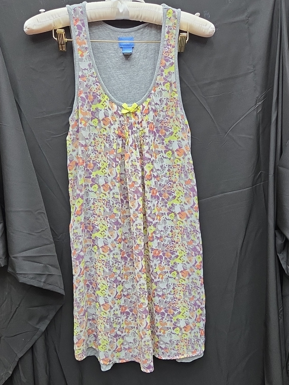 Simply Vera Vera Wang Intimates Floral Overlay Sleep Dress Chemise Nightgown M
